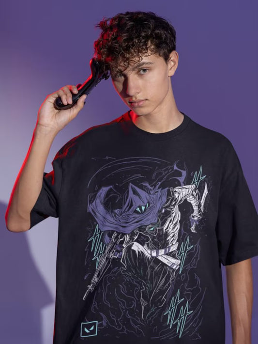 GAME OVER Omen – Classic Retro VALORANT Gamer Graphic T-Shirt
