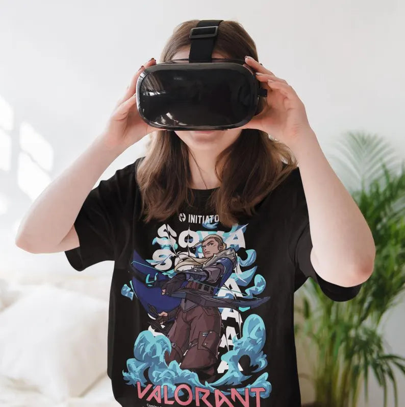 GAME OVER SOVA – Classic Retro VALORANT Gamer Graphic T-Shirt