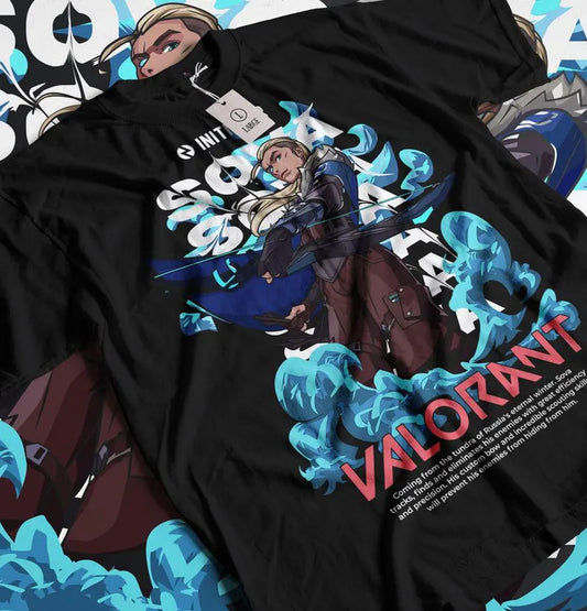 GAME OVER SOVA – Classic Retro VALORANT Gamer Graphic T-Shirt